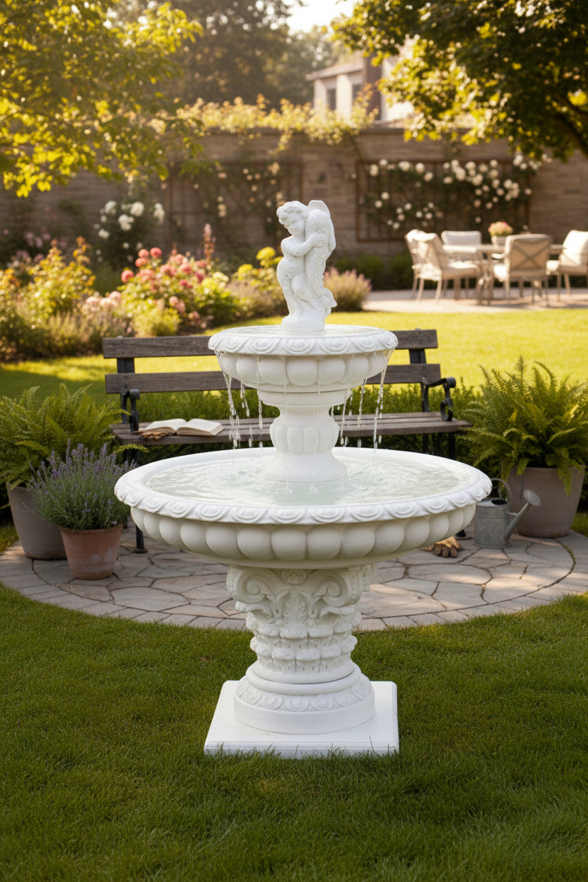 Fontanna grecka (chłopiec z rybką)