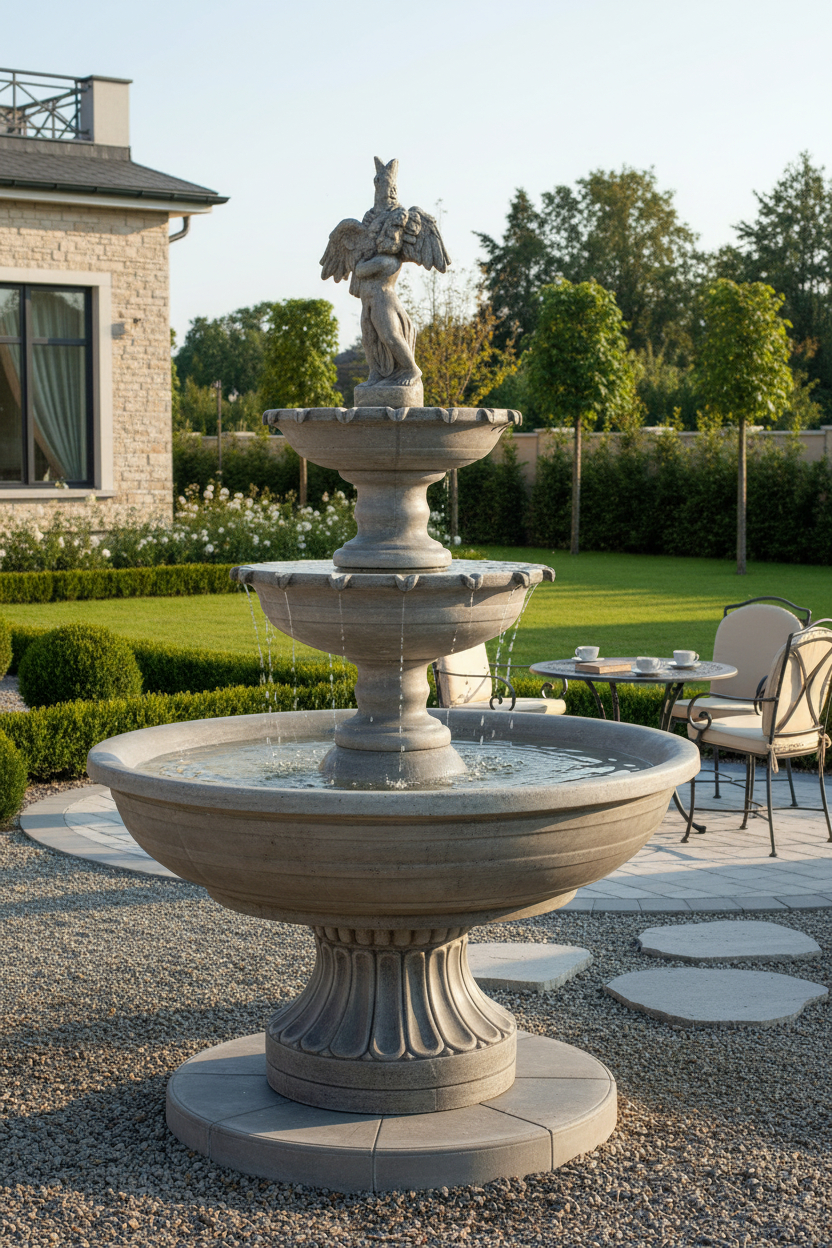 Fontanna Almeria Chłopiec z ptakiem