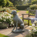 Figura ogrodowa Pies siedzący