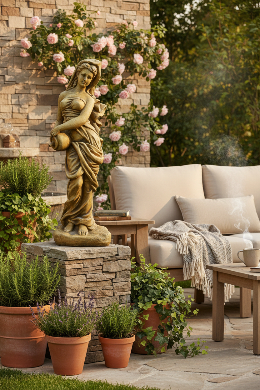 Mini fontanna Kobieta z dzbanem