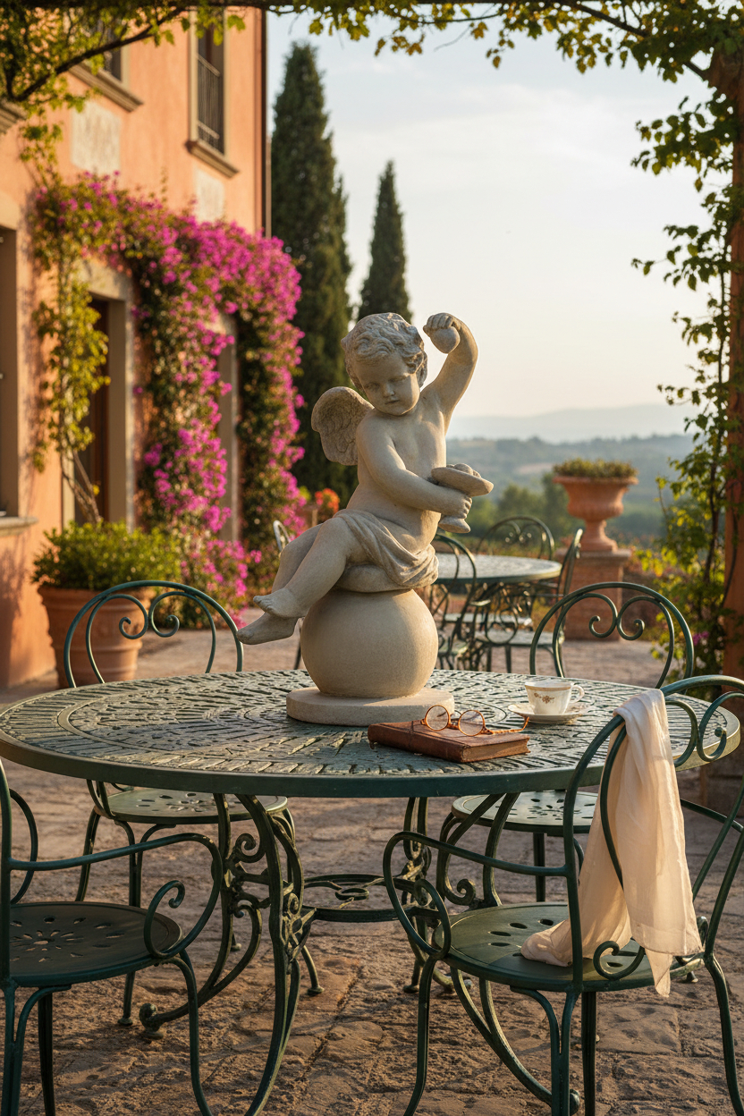 Figurka Anioł z gruszką