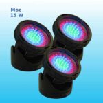 Zestaw 3 lamp LED RGB