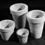 Donica okrągła z rantem  h18/ śr18 cm