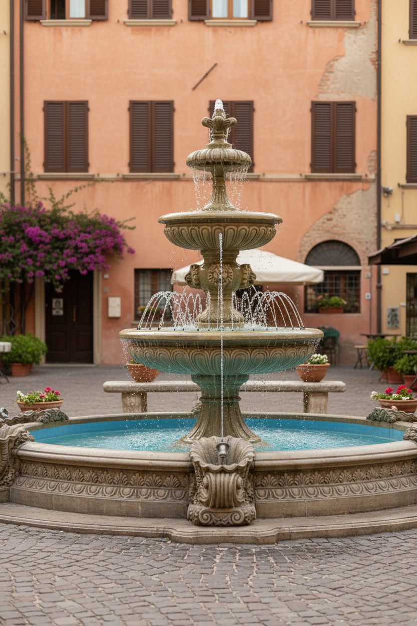 Fontanna duża z ringiem