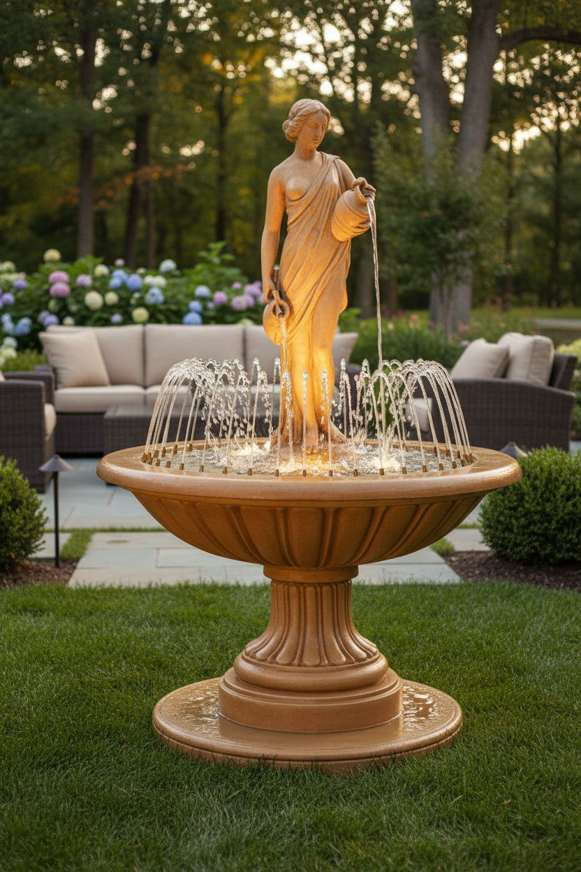 Fontanna Brocalla z ringiem