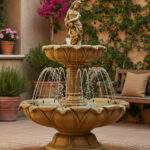 Fontanna Kwiat Lotosu z dzbanem z ringiem