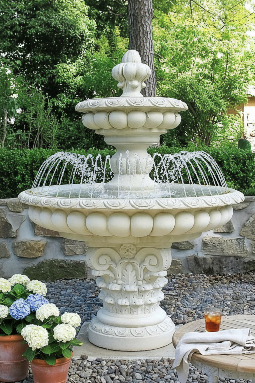 Fontanna Grecka Fiore z ringiem