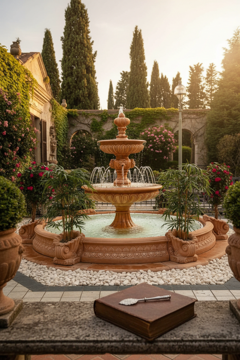 Fontanna duża Fiore z ringiem