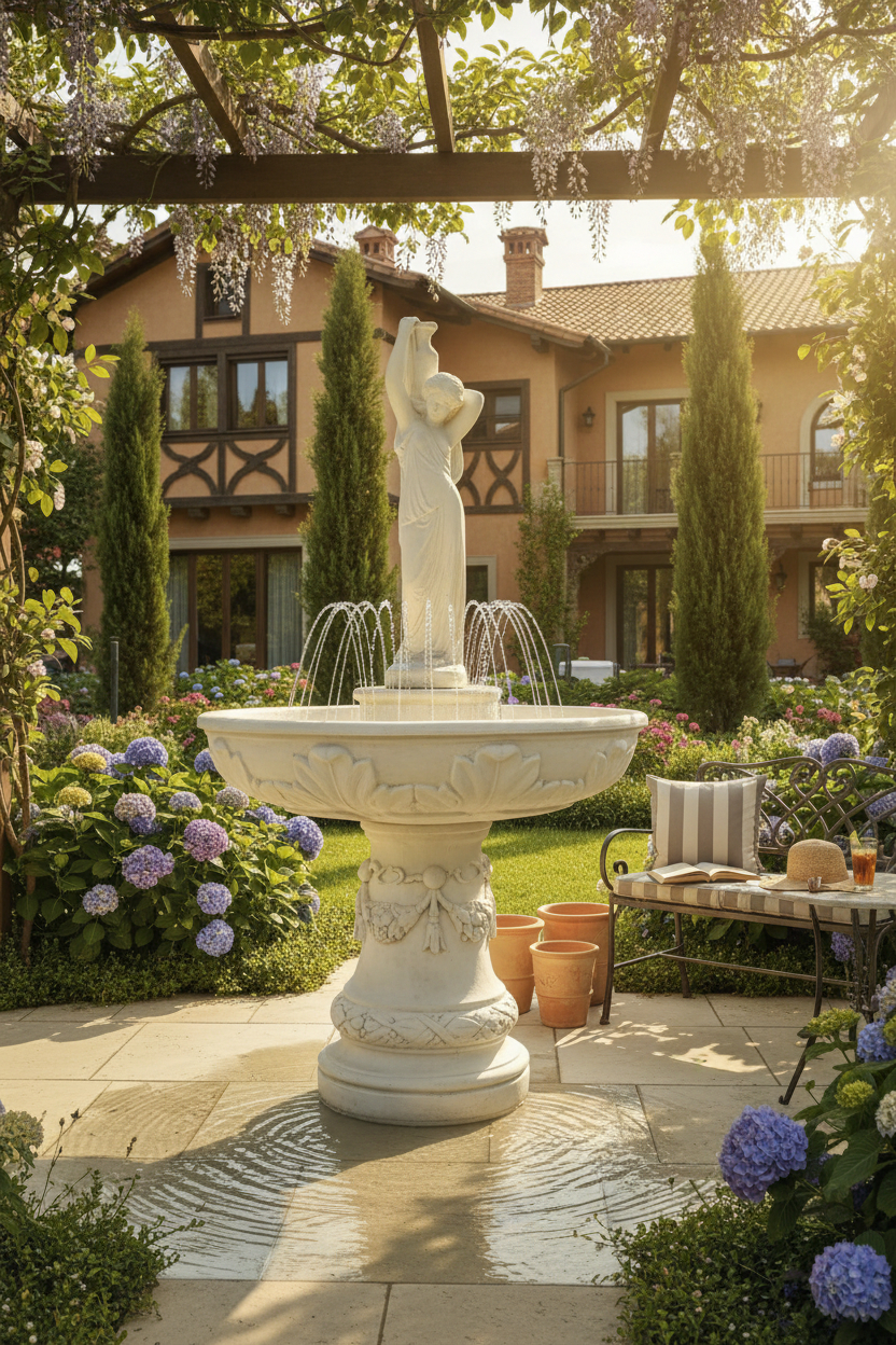 Fontanna śródziemnomorska z ringiem