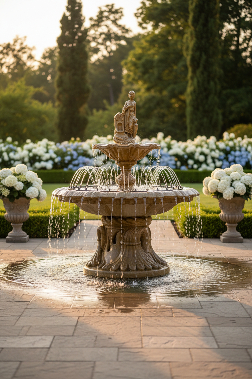 Fontanna Angielska duża z ringiem